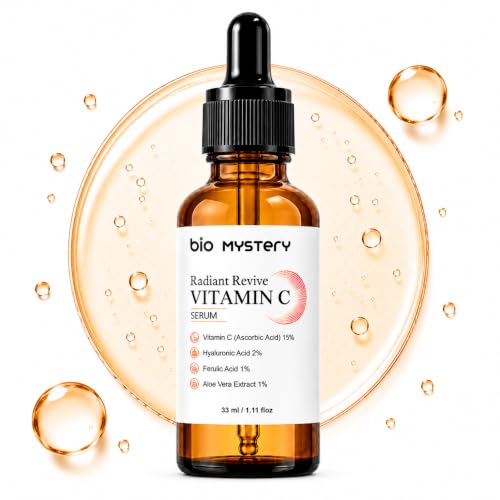 Image of Retinol Radiant Revive Vitamin-C Face Serum | Anti-Aging Booster for Fine Lines, Sun Spots & Uneven Tone - 33 ml / 1.11 oz