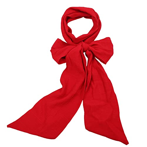 COSDREAMER Mens Renaissance Scarf Jabot Cravat Costume Collar (Red)