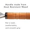 Kitchen Heat Diffuser for Gas & Electric Stove Cooktop – Ideal for Clay Pots, Tagines, Moka Pots, Cookware - Simmer Plate Heat Disperser for heat ranges – Safe Wooden Handle – Heat-Resistant #3