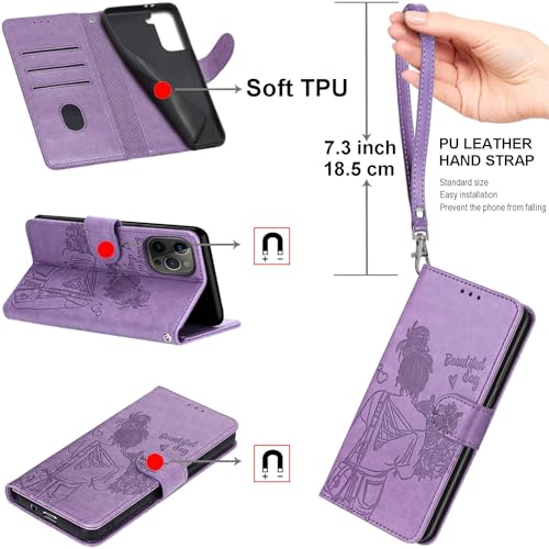 Carcasa Xiaomi Redmi Note 12 5G antichoque con piel morada resistente para Poco X5 5G 3