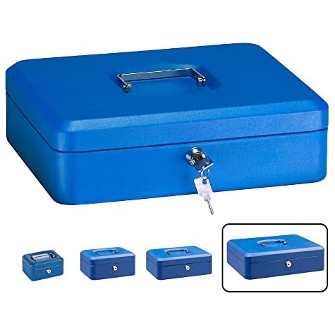 Arregui Elegant – Cash Box with Tray (Steel), blue, C9245 Cover