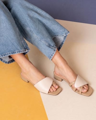 Image of OCEEDEE Elora Women's 1 Inch Square Toe Sliders | Comfortable for Everyday Office Wear