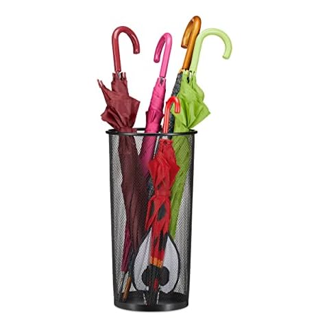 Relaxdays Metal Umbrella and Walking Stick Stand Cover