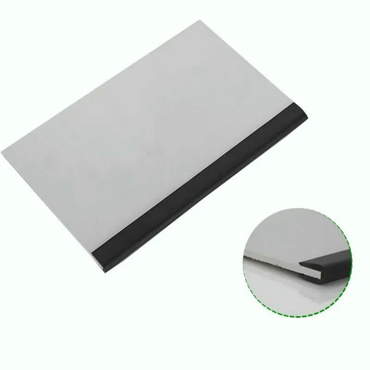 Striscia di gomma a U per la protezione dei bordi di pannelli in vetro, metallo e legno, per armadietti con fondo piatto, 6 mm - 2 U - 10 metri