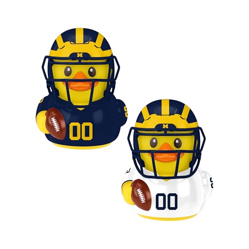 FOCO Michigan Wolverines NCAA 2 Pack Vinyl Ducks