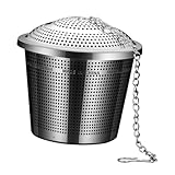 Ipetboom Edelstahl Gewürzkorb Mesh Strainer Ball Wiederverwendbar Teesieb für Losen Tee Kochen und...