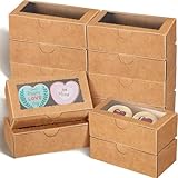 Quantité abondante et facile à assembler : ce lot comprend 200 boîtes à biscuits avec fenêtre, vous offrant une grande quantité d'emballage pour vos friandises cuites au four. Le matériau en carton rend ces boîtes faciles à assembler, conviviales et gain de temps