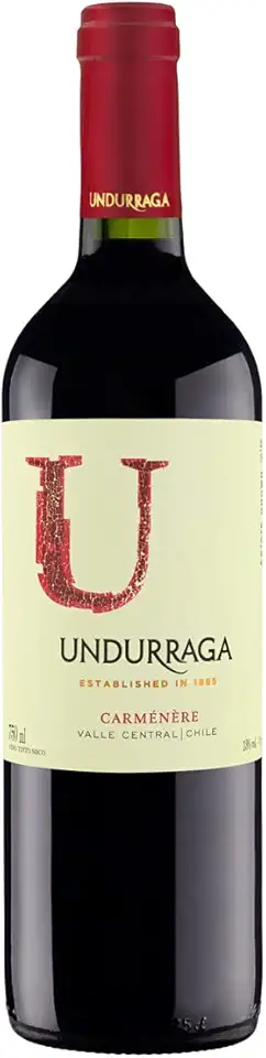 Vinho Chileno Tinto Seco Undurraga U Carménère Valle Central 750ml