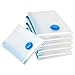 Four Seasons Essentials Vacuum Storage Bags, 8 Multi-Size Premium Quality Space Saver Compression Bags (Jumbo, XL, Large, Medium, Travel Roll-up) - Ideal for Clothing, Comforters, Pillows, Bedding