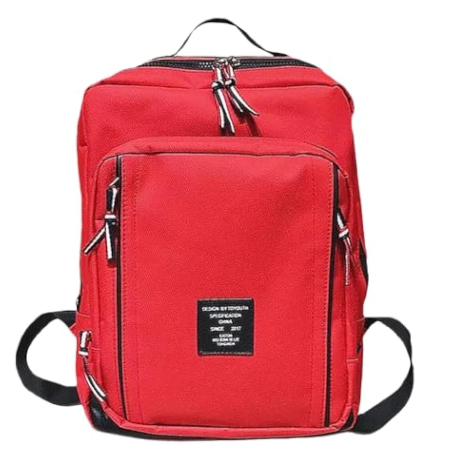 Korean Red Backpack for Men & Women, 35L Capacity