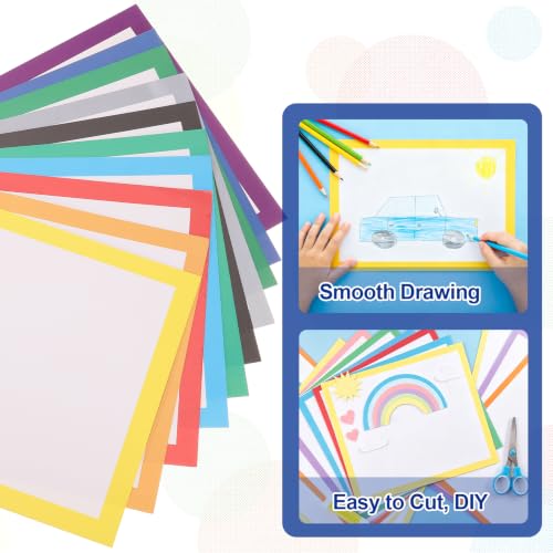 PATIKIL 11.7 x 8.3Inch Color Frame Poster Board, 20Pcs Poster Paper Frame Bright Blank Picture Photo Display Vision Board for Project DIY Craft Painting Art Pieces Decoration, Dark Green - Image 5