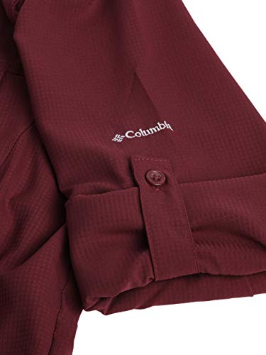 Columbia Women's Silver Ridge Lite Long Sleeve Shirt, Wine Berry, Large #TOP4