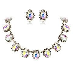 Iridescent AB Antique-Gold-Plated-Base