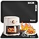 ZJTAPE Feuerfeste Unterlage, Hitzeschutzmatte - 50x30cm, Hitzebeständige Matte für Arbeitsplattenschutz, Rutschfest & Wasserdicht Silikonmatten für Mikrowelle, Airfryer, Kaffeemaschine