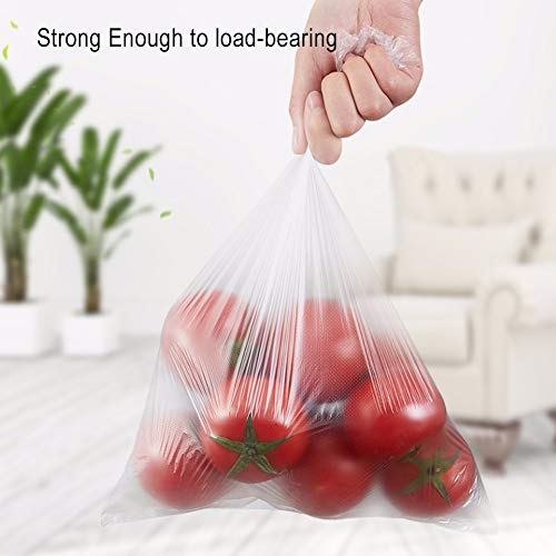 RyhamPaper Food Storage Bags, 2 Roll 12 x 20 Plastic Produce Bag on a Roll Fruits, Vegetable, Bread, Food Storage Clear Bags, 700 Bags