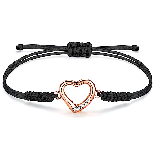 JENDEAR SHINE Pulsera de Cuerda para Mujer, Pulsera de Amuleto de...