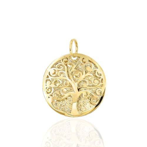 forme di Lucchetta - Small Tree of Life Pendant Charm in 14K Yellow Gold
