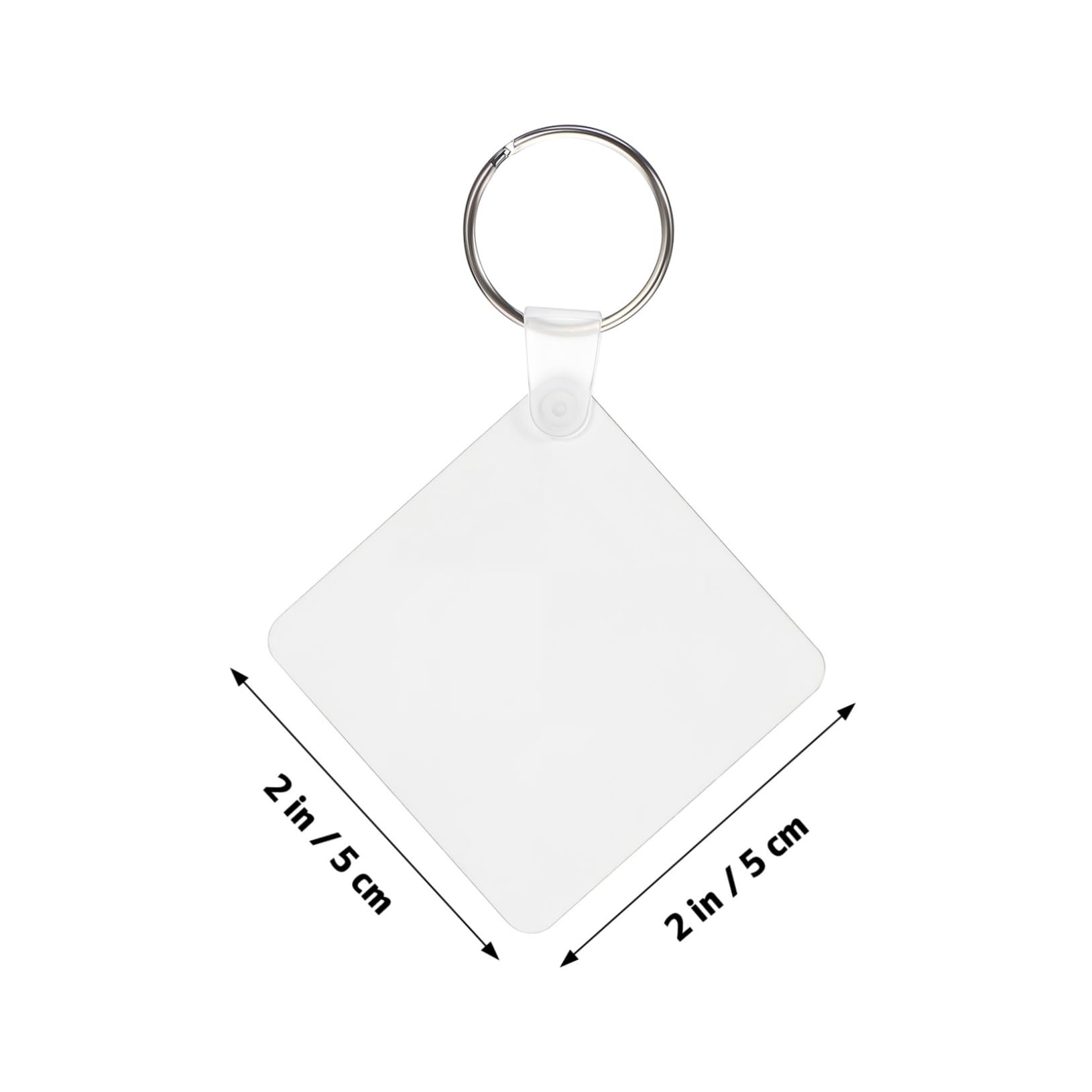Llaveros Acrílicos En Sublimación Doble Cara 40 Unidades Transparentes Para Manualidades Artesanales Diy Regalos y Decoración