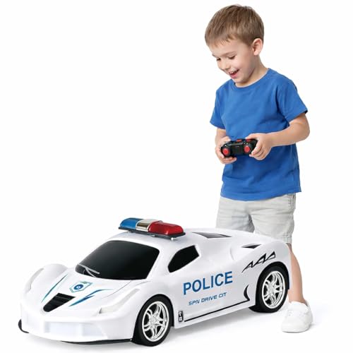 Carro de Polícia Controle Remoto Infantil – Brinquedo para Crianças de 3 a 7 Anos