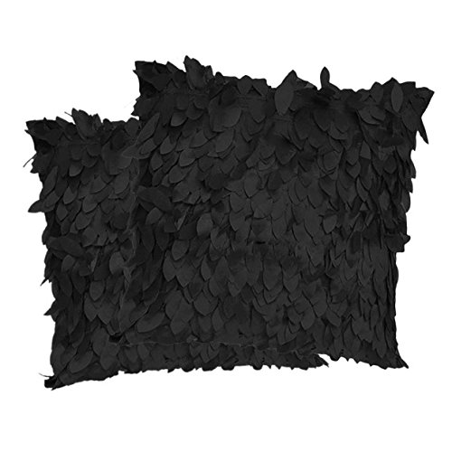 Weixinbuy Fallen Leaves Feather Couch Cushion Cover Home Decor Sofa Throw Pillow Case