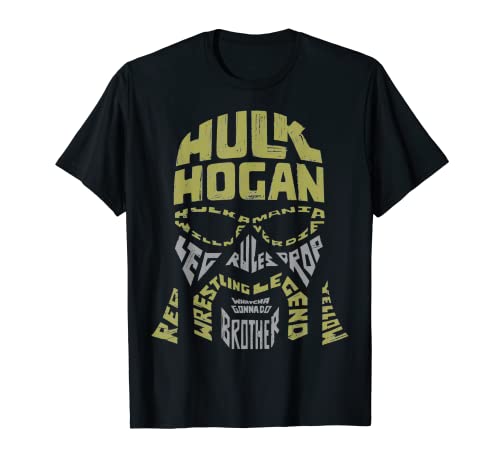 Visage de nuage de mots WWE Hulk Hogan 01 2021 T-Shirt