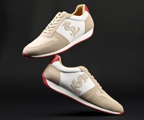 Image of LOUIS STITCH Men's Casual Lightweight Lace-Up Sneakers for Men| Cushioned Comfort | TPR Sole | Lightweight & Comfortable Casual Lace-Up Shoes | LSP-SNK-AVI-Low Top Sneakers