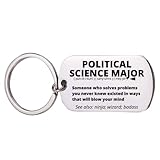 Infinity Collection - Political Science Major Gift, Personalized PolSci Keychain, Coworker...