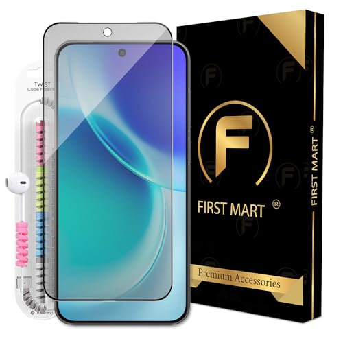 Image of FIRST MART Matte Gaming Tempered Glass for Vivo X300 5G (6.31 Inch) Edge to Edge Coverage, Cable Protector and Easy Installation kit| Matte
