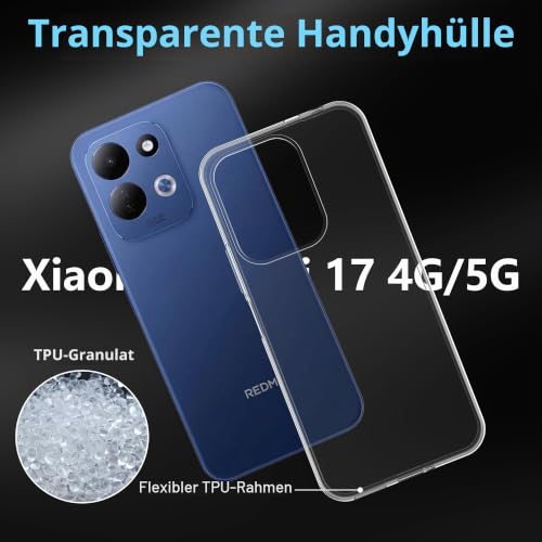 FDHYFGDY Hülle für Xiaomi Redmi 17 4G/5G Schutzhülle + 1x Schutzfolie – Ansicht 4