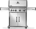 Napoleon Rogue 525 Propane Gas Grill with Range Side Burner, Stainless Steel - 5 Burners