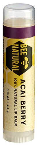 Preisvergleich Produktbild Bee Natural Lippenbalsam Acai Beere, 4er Pack (4 x 4 g)