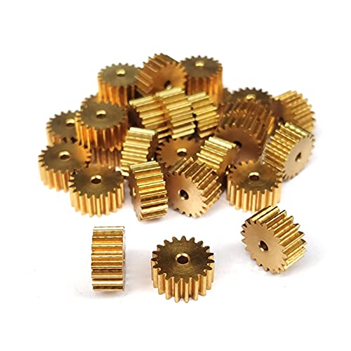 MKSIWSA Industry 10pcs 0.5M 10/11/12/13/14 Teeth Gear Rack Spur Gear 0.5mod Precision Copper Steel CNC Pinion (Hole Diameter : 3mm, Number of Teeth : 10 Teeth)
