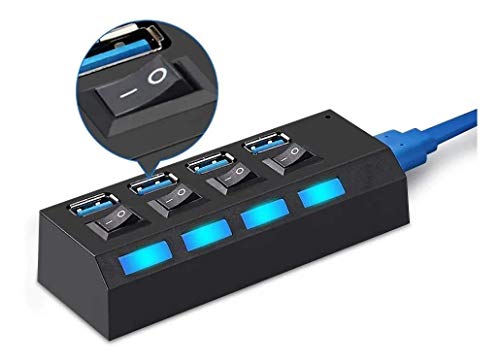 HUB USB 4 Portas 2.0 Adaptador e Expansor Pen Drive Tv Mouse Teclado