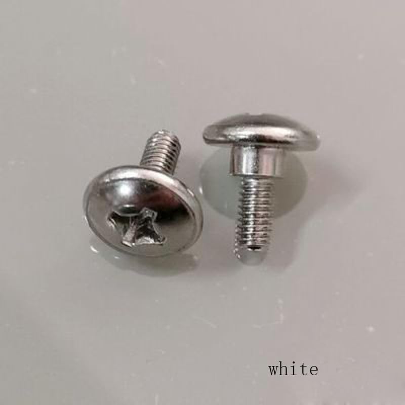 M4 Thumb Screw Cross Step Screws Umbrella Head badjust Bolts Nickel Plated 10PCS - (Thread Diameter: White)