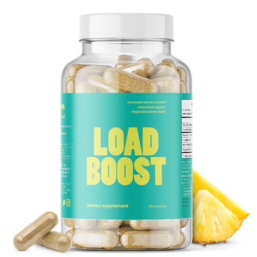 load boost - semen volume sperm health amp men39s fertility - 120 capsules 1 month supply