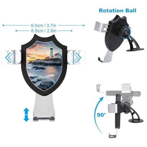 Lighthouse Beach Sky Car Phone Mount Cell Phone Holder Automobile Cradle Stand Car Accessories for Men Women2