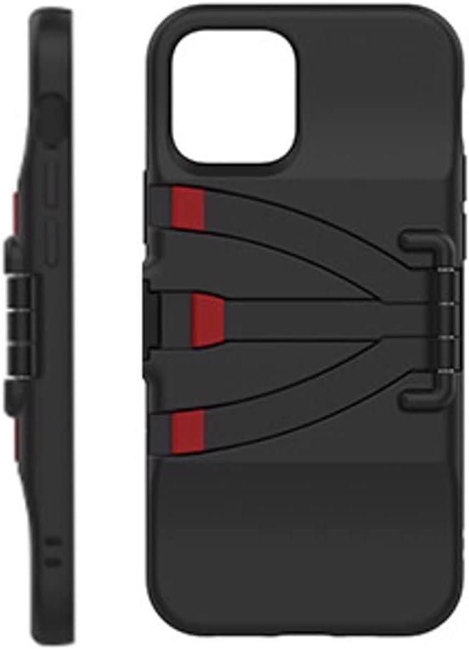 Joby Standpoint Phone Case for iPhone 12 and 12 Pro, Case with Built-in Aluminium Tripod Legs, Camera Travel Tripod, Smartphone Cover, Ideal for Selfies, Vlogging, Live Streaming, Black, (JB01670-BWW) iPhone 12/12 Pro