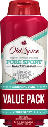 Body Wash for Men by Old Spice, High Endurance Body Wash Twin Pack, Pure Sport,18 Fl Oz (Pack of 2) - Image 3