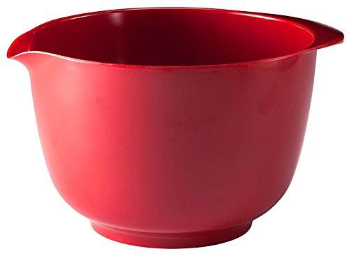 Hutzler Classic 2 Liter Melamine Mixing Bowl, Red