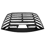 IKON MOTORSPORTS, Rear Window Louver Compatible with 2013-2016 Scion FR-S/2013-2020 Subaru BRZ/2017-2020 Toyota 86, IKON Style Gloss Black Window Visor Guards Sun Shade Cover ABS