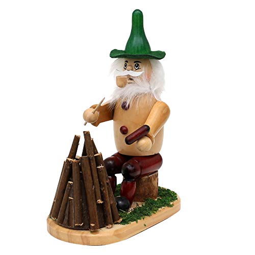 Dekohelden24 Holz Räuchermann/Räuchermännchen - Waldmann/Wichtel am...