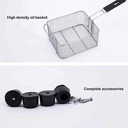 CGLYYDS Professionelle Gas-Fritteuse, 20 l, professionelle Gas-Küchenbratmaschine mit großer Kapazität, mit Körben und Deckeln, für Pommes, Donuts, Fisch, leicht zu reinigen – Bild 7