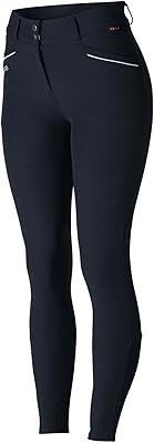 B Vertigo Patricia Womens High Waist Breeches Silicone Knee Patch - Dark Navy/White - 26