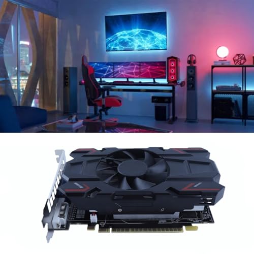 Schede Grafiche Desktop HD6770, Scheda Video per Giochi per PC DDR5 da 4 GB a 128 Bit con Scheda Grafica GPU DVI I, VGA, HD, a Basso Profilo, Scheda Grafica per Videogiochi PCI