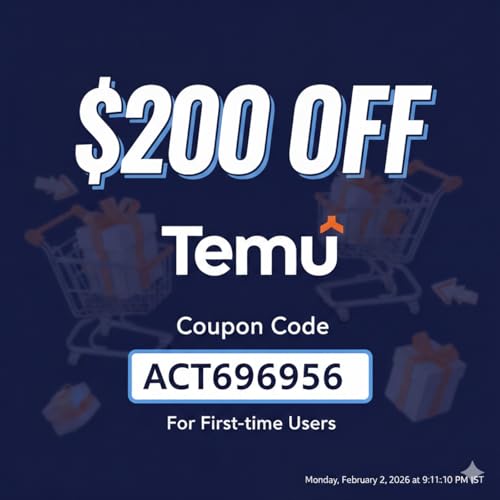 ◈௹◈[Latest]Temu Coupon Code {{ACT582105}} {{$200 off}for New And EXisting Users cover art