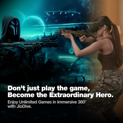 JioDive VR Headset | Immersive 360° Viewing Experience | Live Sports, Movies, TV Shows & Live TV Channels | VR Games & YouTube 360 | Supports 4.7-6.7" Android & iOS Phones | Black 2 41I+6Gf0nRL