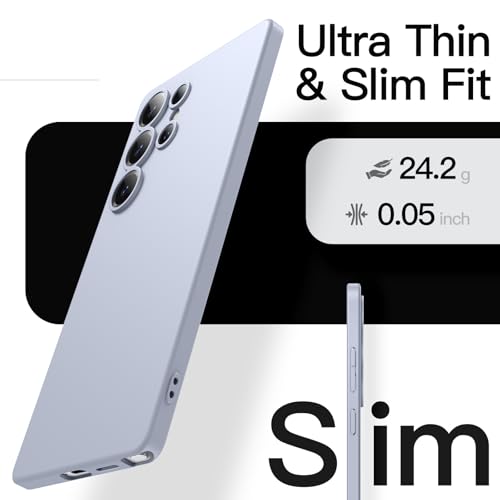 Image of JETech Slim Cover Case for Samsung Galaxy S25 Ultra 5G with Camera Lens Full Protection, Ultra-Thin Lightweight Matte Finish Minimalist Protective Phone Cover (Titanium Silverblue)