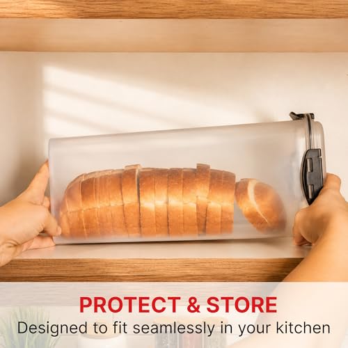 Tafura-Bread-Container-58-L-Airtight-BPA-Free-Bread-Storage-Box-Holds-homemade-loaves-sandwich-bread-artisan-loaves-bagels-rolls-and-other-baked-favorites