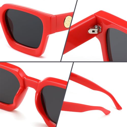 Image of FEISEDY Vintage Small Sunglasses Oval Slender Metal Frame Candy Colors B2277