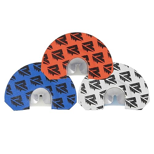 RIVEN The Rebel Series Elk Call Small Dome Combo 3 Pack for Hunting | Perfect Variety of Reeds for Cow, Calf & Bull Sounds | Includes Tremor, Rosie & RS1 Standard Frame Mouth Calls & One Carry Case